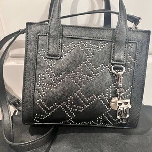 Karl Lagerfeld Black Tote with Silver Studs